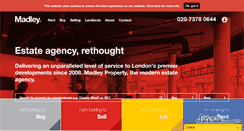 Desktop Screenshot of madleyproperty.com